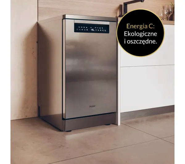Haier I-Pro Shine Seria 5 XF1C3TB1FX 44,8cm Funkcje AI Automatyczne otwieranie drzwi Szuflada na sztućce  - TRZECI -55%, ALBO 5-TY ZA 1ZŁ - Kup na Raty - RRSO 0%