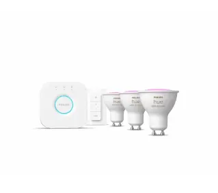 Philips Hue White and Colour Ambiance GU10 3szt. + Regulator przyciemniania Dimmer switch - Kup na Raty - RRSO 0%