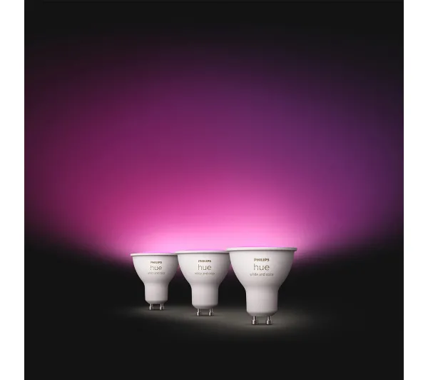 Philips Hue White and Colour Ambiance GU10 400lm 4,2W RGB 3szt. - Kup na Raty - RRSO 0%