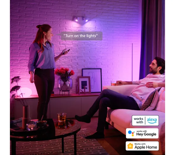 Philips Hue White and Colour Ambiance GU10 400lm 4,2W RGB 3szt. - Kup na Raty - RRSO 0%