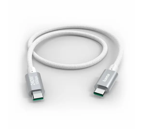 Hama 240W USB-C do USB-C 1,5m Biały