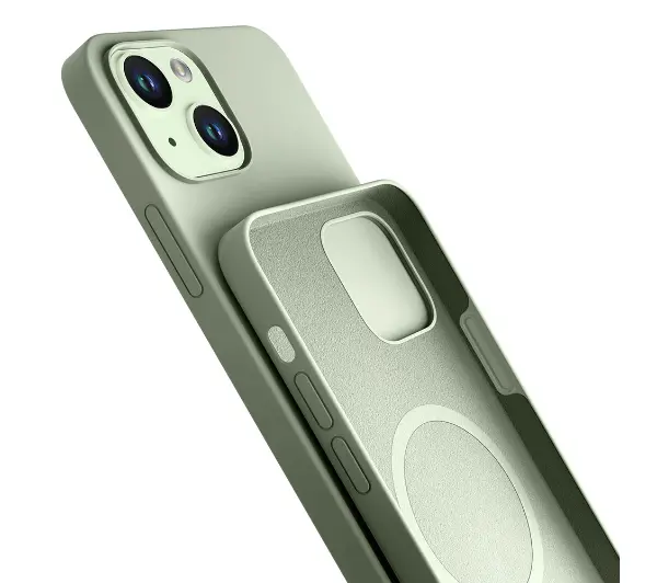 3mk Hardy Silicone MagCase do iPhone 15 Zielony