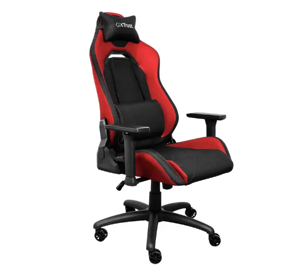 Trust GXT 714R Ruya Gamingowy do 150kg Tkanina Skóra ECO Czerwony - Kup na Raty - RRSO 0%