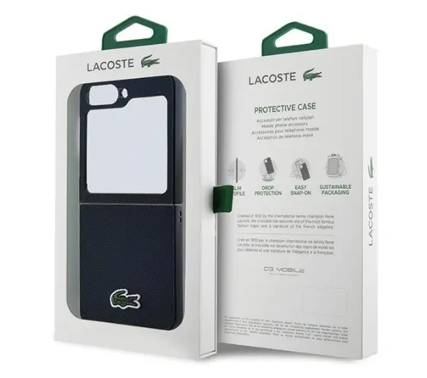 Lacoste TPU Casing do  Z Flip 6 Czarny