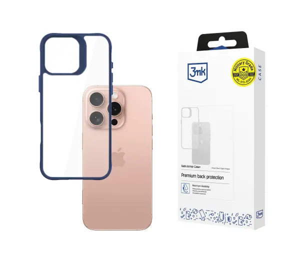 3mk Satin Armor Case+ do iPhone 16 Pro Niebieski