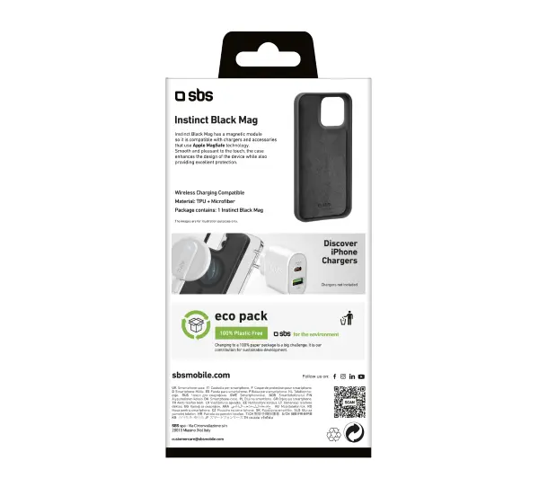 SBS Instinct MagSafe do iPhone 16 Pro Max Czarny