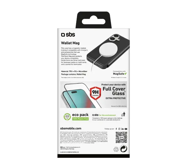 SBS Wallet Mag TEBKMAGSFIP1667K do iPhone 16 Plus Czarny