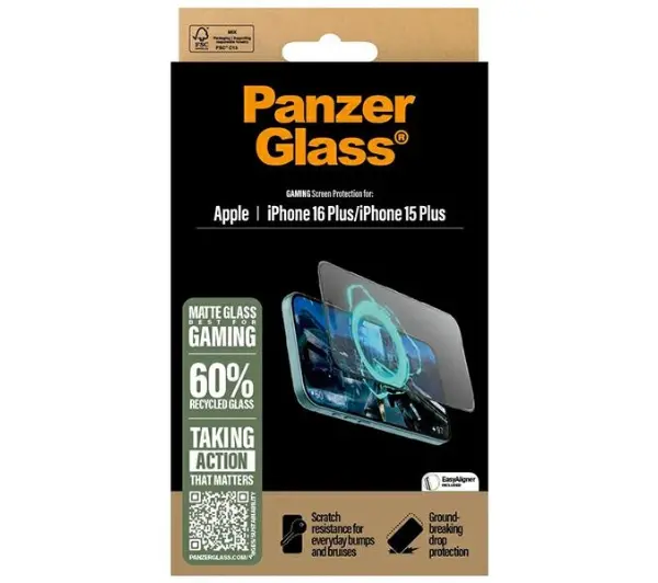 PanzerGlass Gaming Screen Protector do iPhone 16 Plus