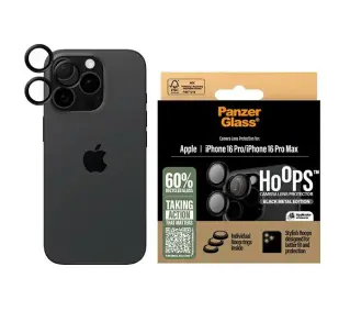 PanzerGlass Hoops Camera Lens Protector do iPhone 16 Pro Czarny