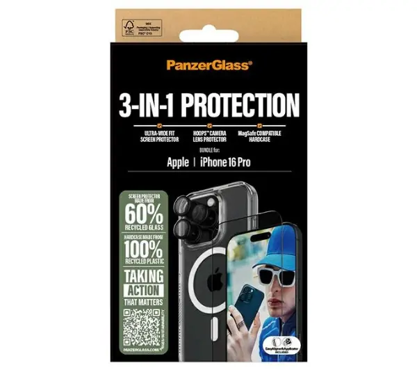 PanzerGlass Bundle 3w1 do iPhone 16 Pro - Kup na Raty - RRSO 0%