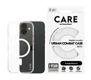 PanzerGlass Flagship Case MagSafe do iPhone 16 Biały