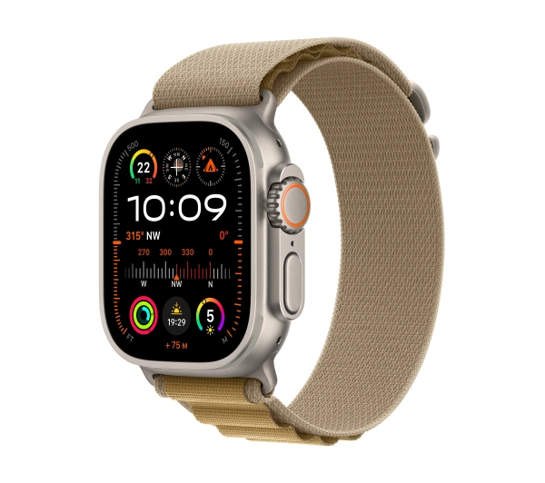 Apple Watch Ultra 2 GPS + Cellular Koperta z tytanu 49mm opaska Alpine beżowy S