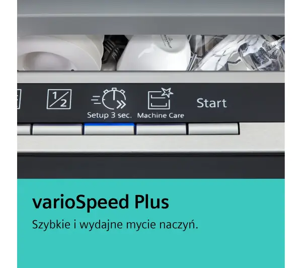 Siemens iQ300 SN63EX06VE 59,8cm Automatyczne otwieranie drzwi Szuflada na sztućce Zdalne sterowanie - Kup na Raty - RRSO 0%