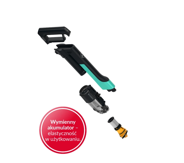 Hoover HF2 HF210P 011 40min Wymienny akumulator Mini elektroszczotka - Kup na Raty - RRSO 0%