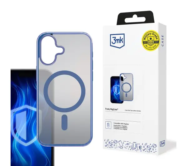 3mk Frosty MagCase do iPhone 16 Plus Niebieski