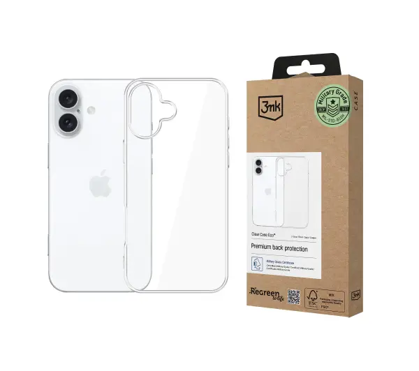 3mk Clear Case Eco do iPhone 16 Plus Przezroczysty
