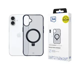 3mk Smoke Case Mag&Stand do iPhone 16 Plus Czarny
