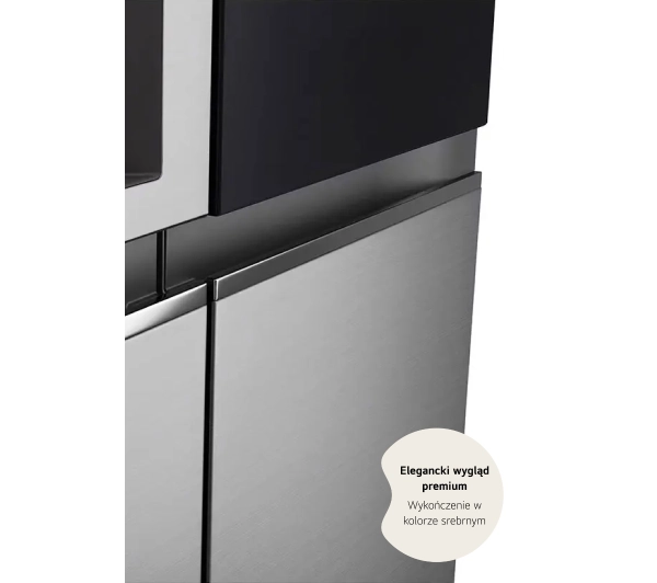 LG SBS InstaView GSGV80PYLL Funkcje AI Pełny No Frost 179cm Dystrybutor wody Komora świeżości Zdalne sterowanie Srebrny - TRZECI -55%, ALBO 5-TY ZA 1ZŁ - Kup na Raty - RRSO 0%