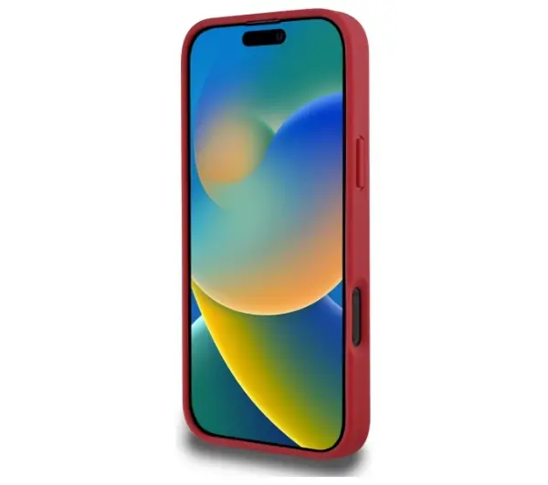 Lacoste Iconic Petit Pique Woven Logo do iPhone 16 Czerwony