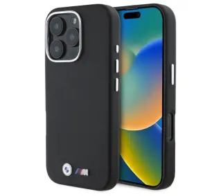 BMW M Edition Kevlar wrapped metal do iPhone 16 Pro Max Czarny