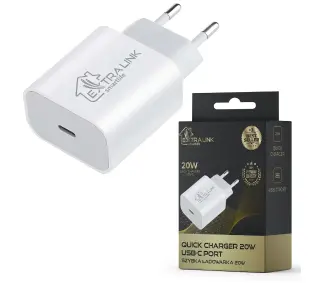 Extralink Smart Life Fast Charger USB-C 20W Biały
