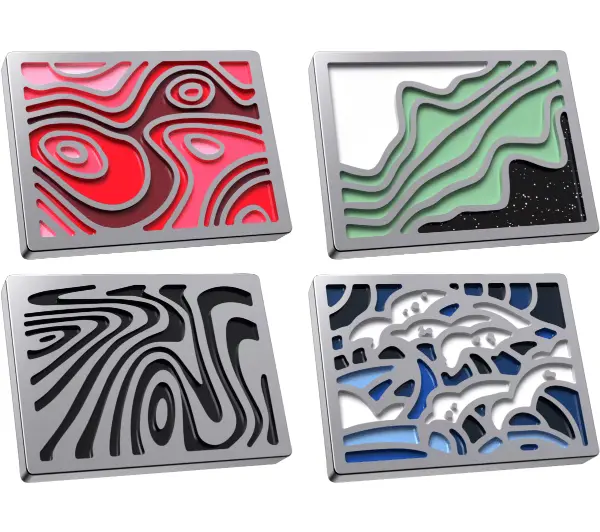 HyperX Abstract Magnetic Gaming Badges