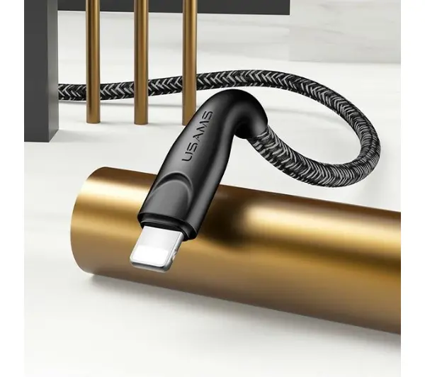 USAMS USB do Lightning 2A  Fast Charge 3m Czerwony