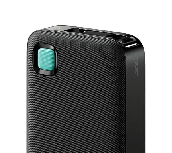 USAMS US-CD224 Ze zwijanym kablem USB-C Retractable 10000mAh PD20W Fast Charge XY Series Fioletowy