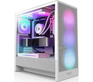 NZXT H5 Flow RGB Biały - ⚡ EURO HIT CENOWY! ⚡ - Kup na Raty - RRSO 0%