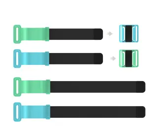 Dobe TNS-2126B 2 opaski na nadgarstki i nogi do JoyCon Nintendo Switch