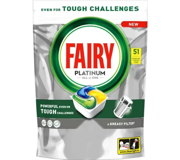 Fairy Platinum All In One Lemon 51szt.