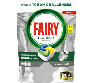 Fairy Platinum All In One Lemon 51szt.