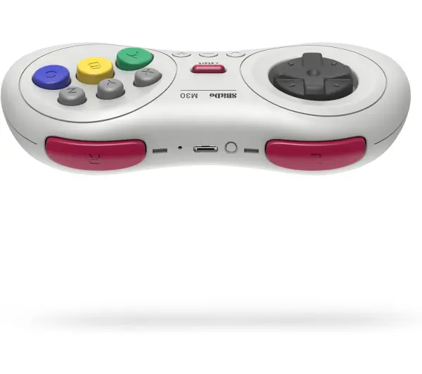 8BitDo M30 Bluetooth Wireless do PC, Nintendo Switch, Android Bezprzewodowy	Biały