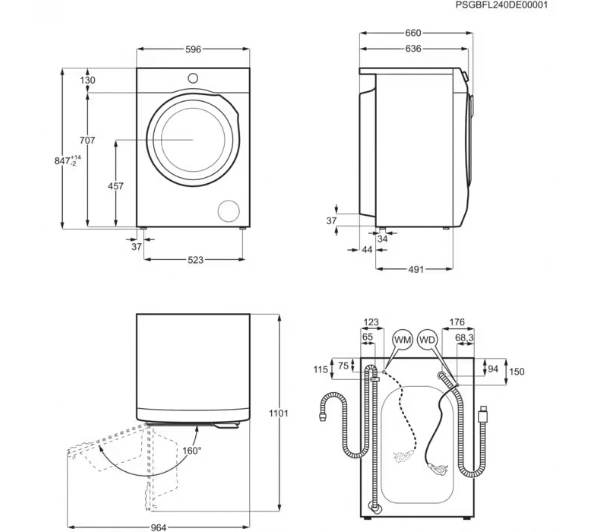 Electrolux 800 UltraCare EW8F3614QP Funkcje AI 10kg 1600obr/min Zdalne sterowanie UniversalDose - Kup na Raty - RRSO 0%