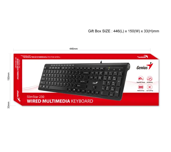 Genius Slimstar 230 II Czarny