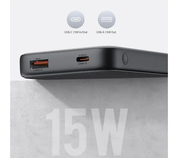 Aukey PB-Y46 10000mAh 15W Czarny
