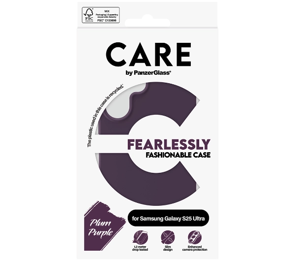 PanzerGlass Fearlessly Fashionable do Samsung Galaxy S25 Ultra Fioletowy