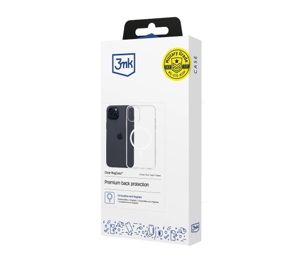 3mk Clear MagCase do iPhone 15 Plus Przezroczysty