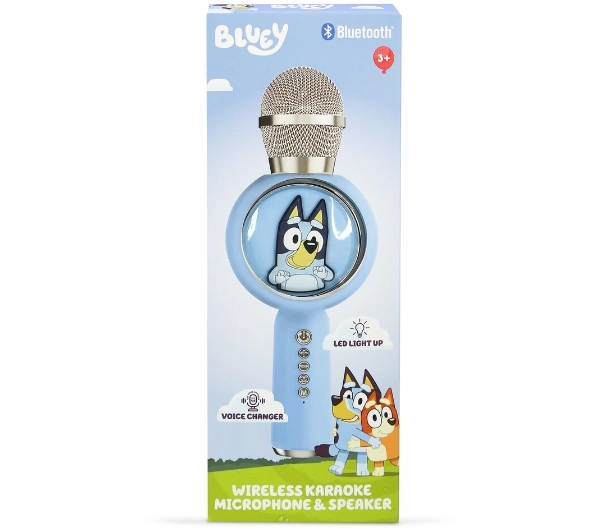 OTL Technologies Bluey PopSing LED Light Up Wireless Karaoke 5W Jasnoniebieski
