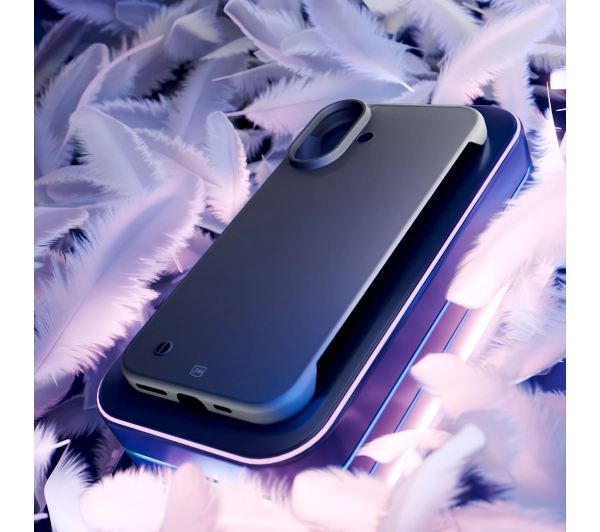 3mk Just20g Clear Case do iPhone 16 Czarny
