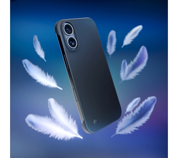 3mk Just20g Clear Case do iPhone 16 Czarny