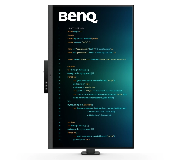 BenQ RD320UA 32" 4K IPS 60Hz 5ms Dla Programistów z podświetleniem MoonHalo i elastycznym ramieniem - Kup na Raty - RRSO 0%