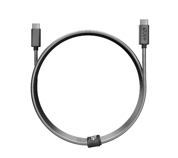 NEXT ONE USB-C do USB-C Metallic 1,2m Szary
