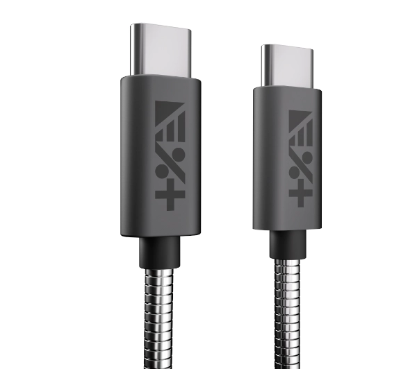 NEXT ONE USB-C do USB-C Metallic 1,2m Szary