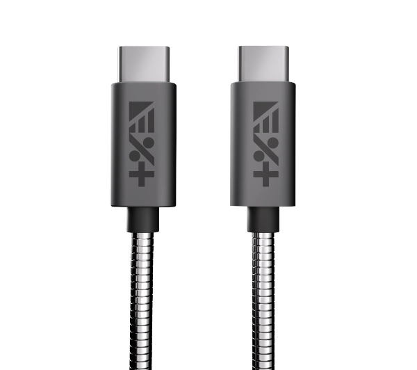 NEXT ONE USB-C do USB-C Metallic 1,2m Szary