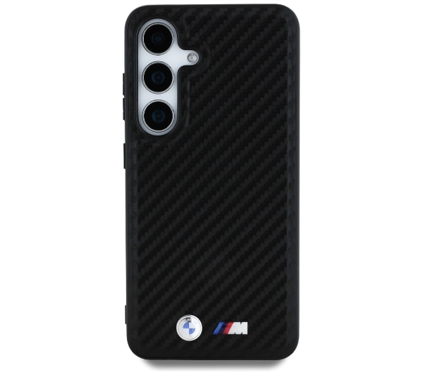 BMW Leather Carbon MagSafe do Galaxy S25 Plus Czarny