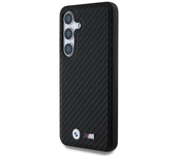 BMW Leather Carbon MagSafe do Galaxy S25 Plus Czarny