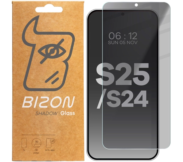 Bizon prywatyzujące Clear Shadow do Galaxy S25/S24 Przyciemniane