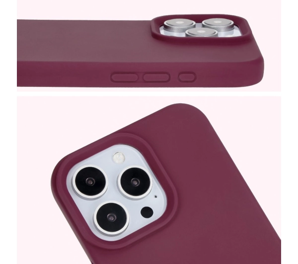 Bizon Silikonowe Soft do iPhone 16 Pro Ciemno-fioletowy