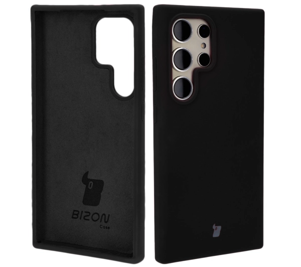 Bizon Silikonowe Soft do Galaxy S24 Ultra Czarny